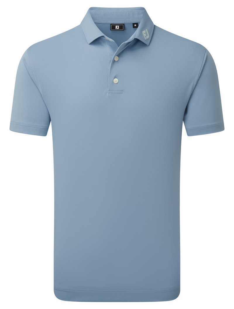 FootJoy Stretch Pique men's polo, solid winward blue
