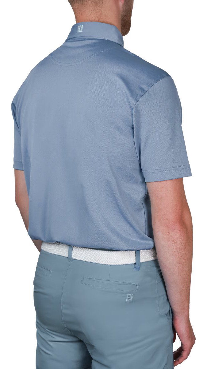 FootJoy Stretch Pique men's polo, solid winward blue