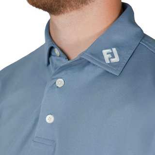 FootJoy Stretch Pique men's polo, solid winward blue