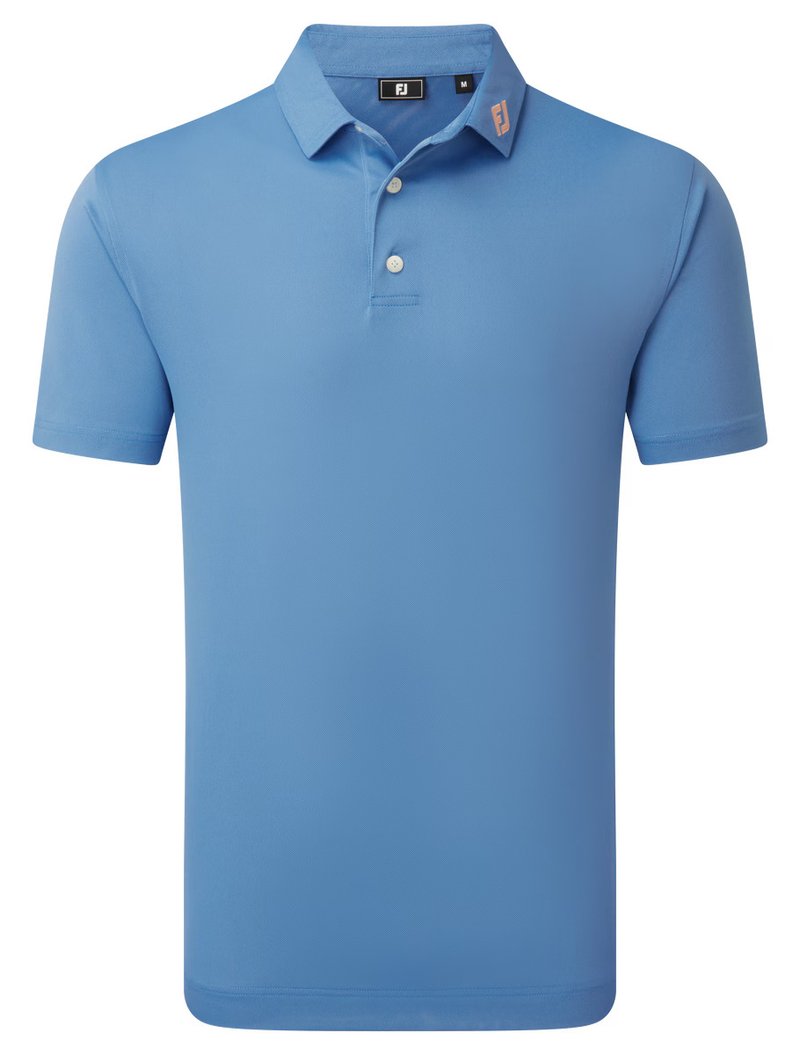 FootJoy Stretch Pique Solid men's polo, riviera