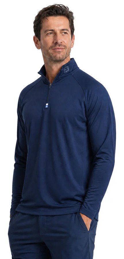 FootJoy Raglan H Block Chill-Out Midlayer Longsleeves men's t-shirt, navy