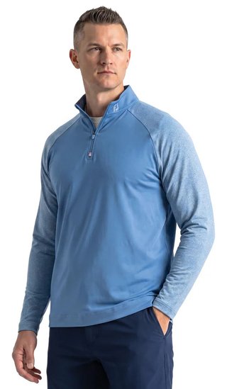 FootJoy Raglan H Block Chill-Out Midlayer Longsleeves men's t-shirt, riviera