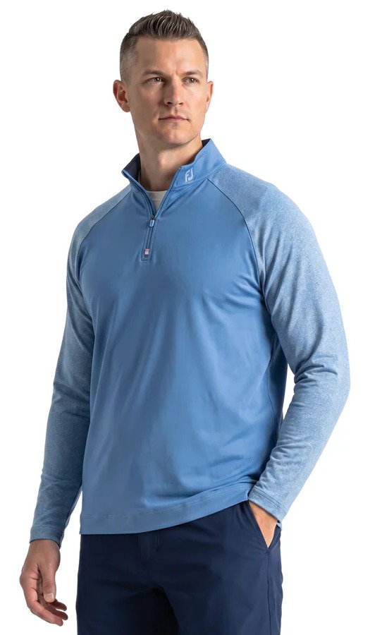 FootJoy Raglan H Block Chill-Out Midlayer Longsleeves men's t-shirt, riviera