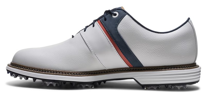FootJoy Premiere Series - Packard men's golf shoes, white/blue/nantucket red