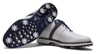 FootJoy Premiere Series - Packard men's golf shoes, white/blue/nantucket red