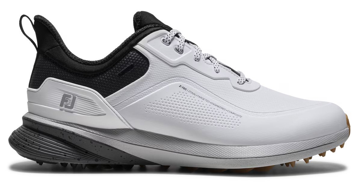 FootJoy PRO/SL men's golf shoes, white/black gum