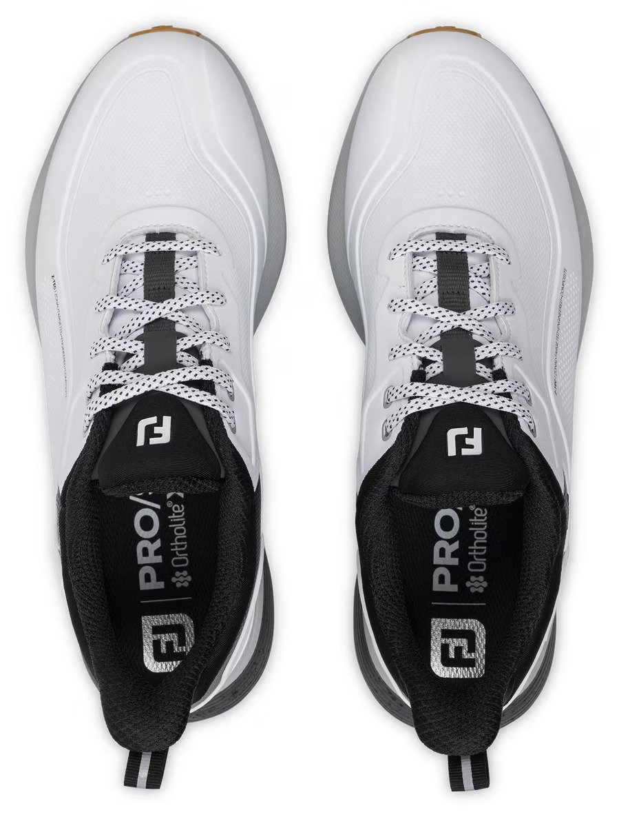 FootJoy PRO/SL men's golf shoes, white/black gum