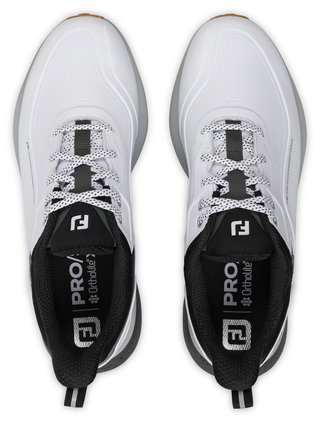 FootJoy PRO/SL men's golf shoes, white/black gum