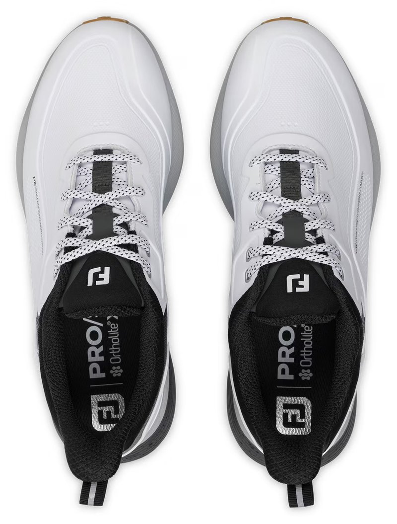 FootJoy PRO/SL men's golf shoes, white/black gum