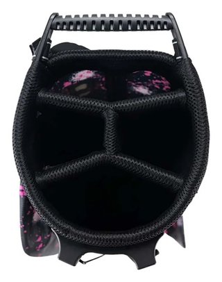 U.S. Kids Golf TS6-57 (145cm) junior stand bag, Pink Paint Splatter