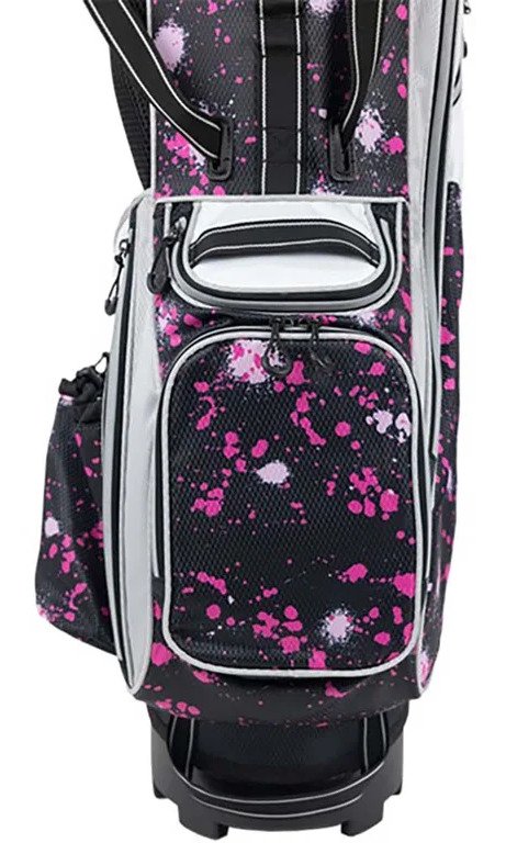 U.S. Kids Golf TS6-57 (145cm) junior stand bag, Pink Paint Splatter