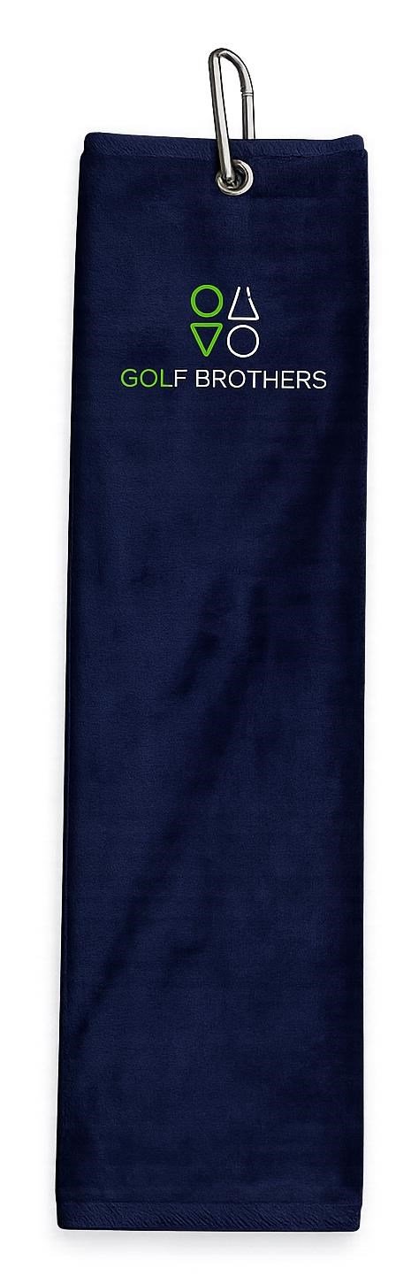 Golf Brothers Trifold golf towel, navy