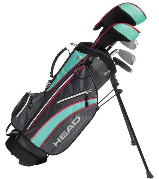 HEAD 5PC junior golf set, graphite, teal/gray