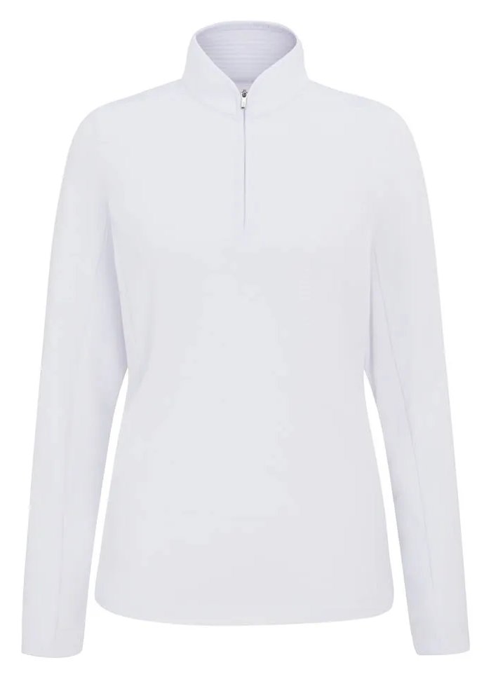 PING Abigale Performance Fleece women's sweatshirt, white