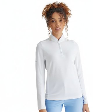 PING Abigale Performance Fleece women's sweatshirt, white