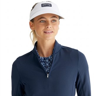 PING Abigale Performance Fleece women's sweatshirt, navy
