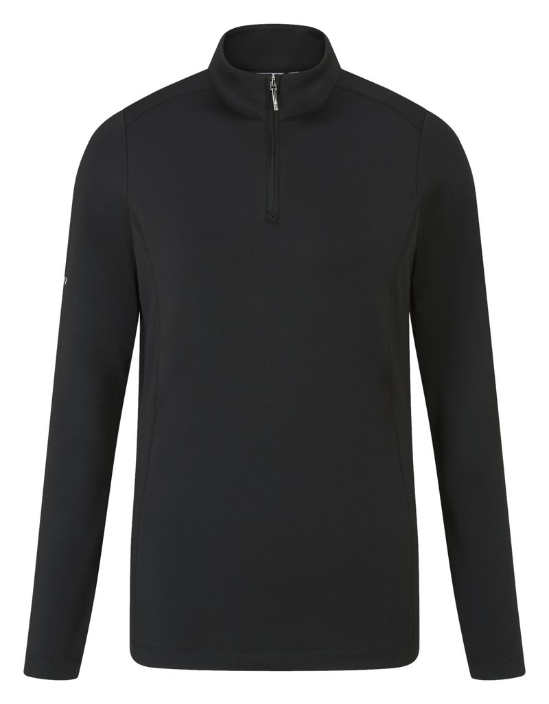 PING Aveline Half Zip women's long sleeve shirt, black
