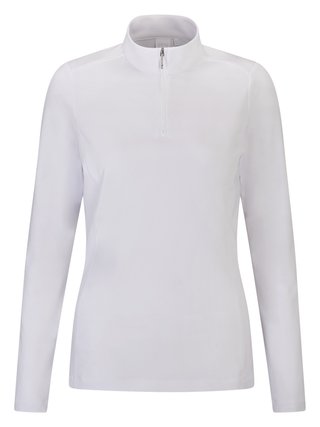PING Aveline Half Zip long sleeved women's shirt, white