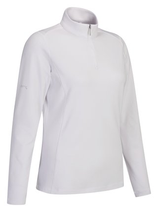 PING Aveline Half Zip long sleeved women's shirt, white