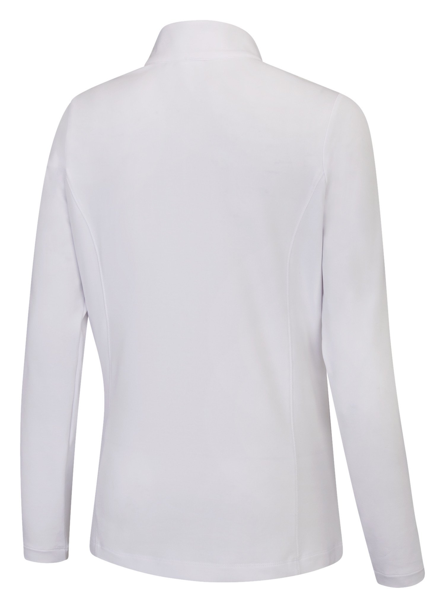 PING Aveline Half Zip long sleeved women's shirt, white