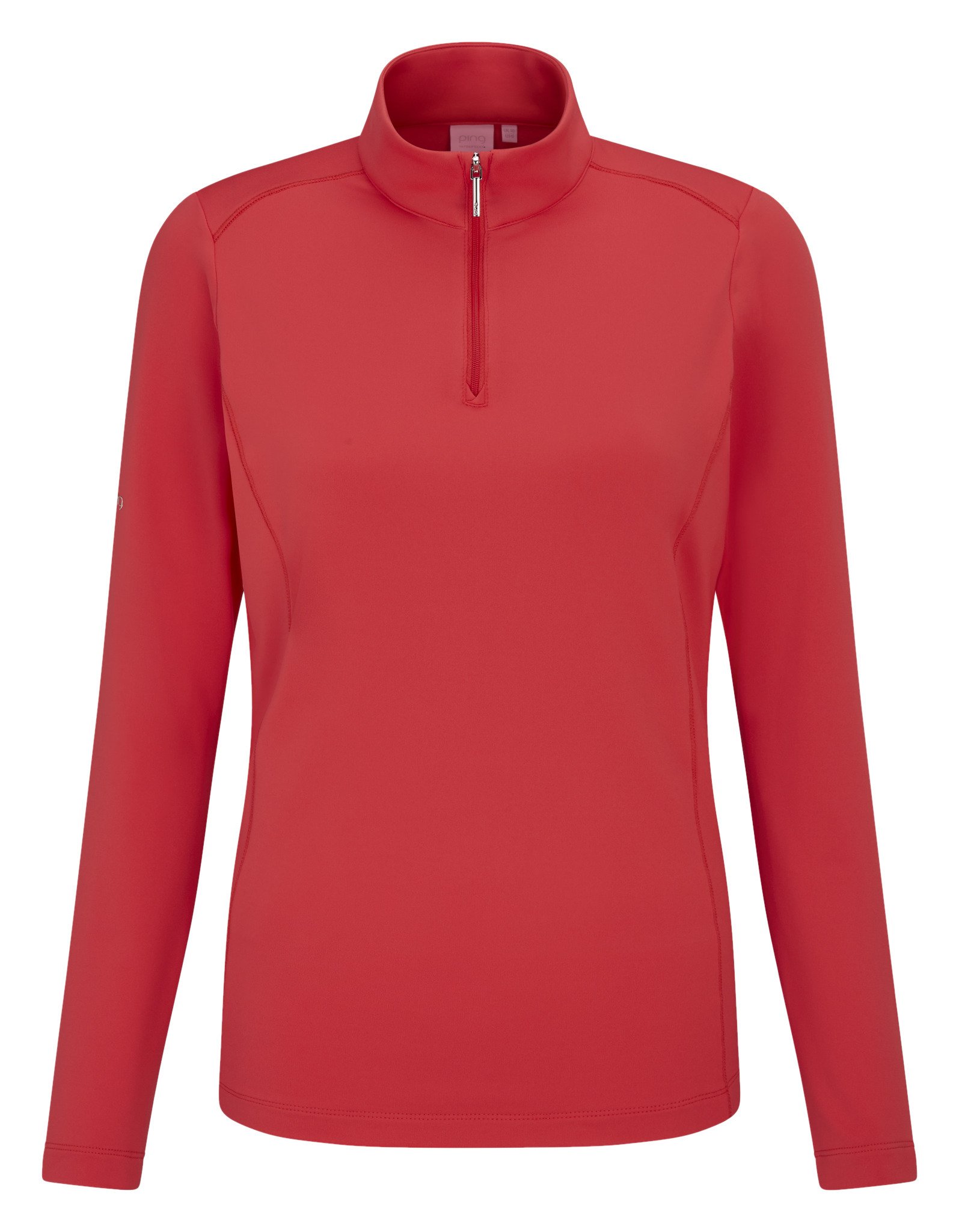 PING Aveline Half Zip women's long sleeve shirt, cayenne