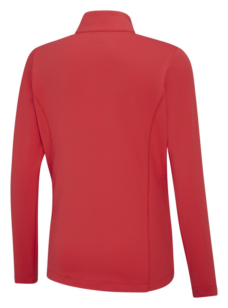 PING Aveline Half Zip women's long sleeve shirt, cayenne