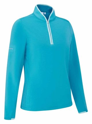 PING Abigale Performance Fleece women's sweatshirt, turquoise