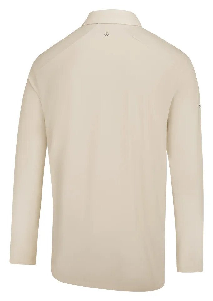 PING Demitri Longsleeve men's polo, egret