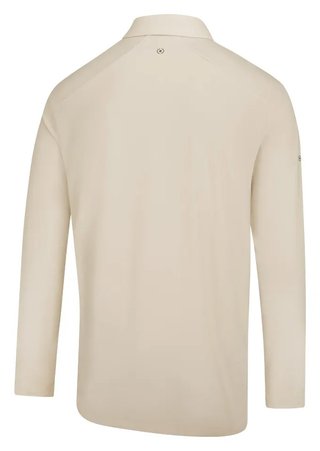 PING Demitri Longsleeve men's polo, egret