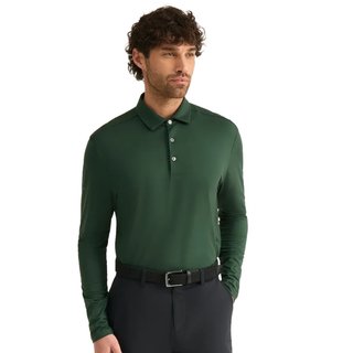 PING Demitri Longsleeve men's polo, gorse green