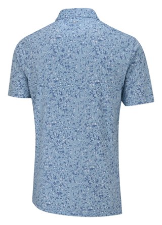PING Gilmore men's polo, dusty blue multi