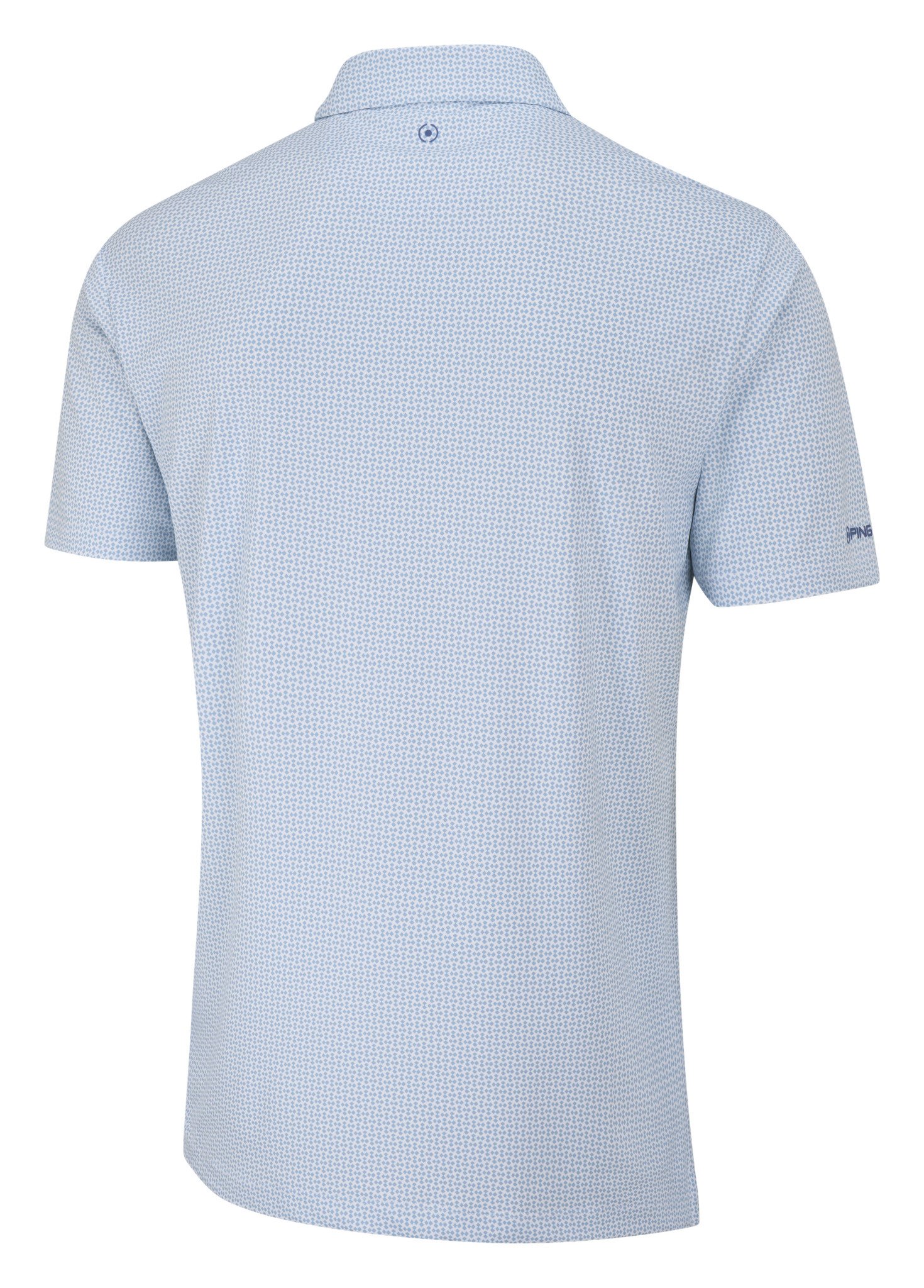 PING Gilmore men's polo, white/dusty blue