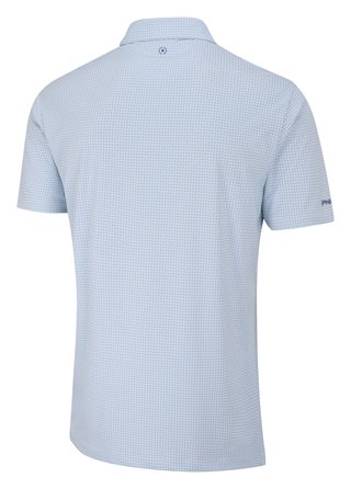 PING Gilmore men's polo, white/dusty blue