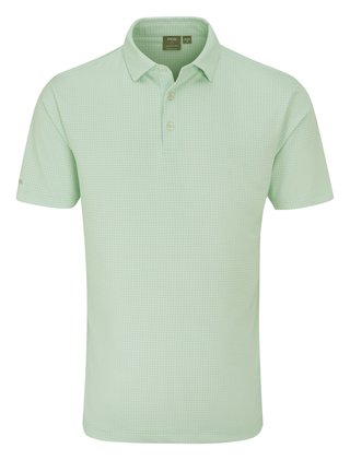 PING Gilmore men's polo, jade/white