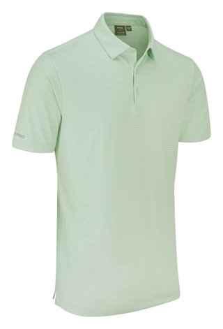 PING Gilmore men's polo, jade/white