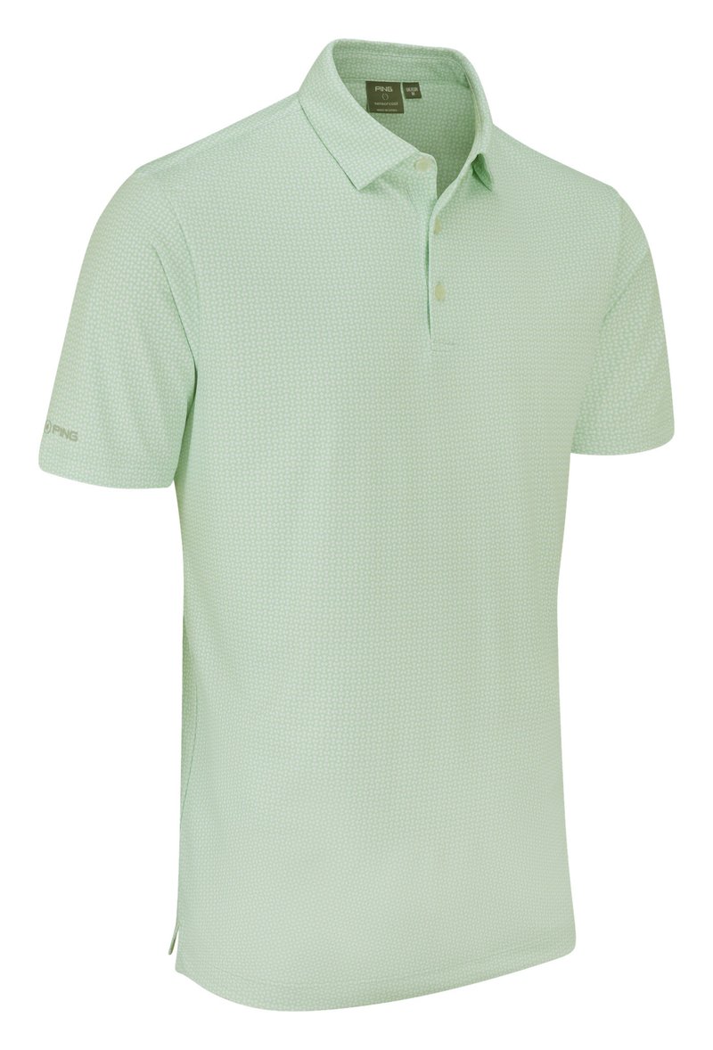 PING Gilmore men's polo, jade/white