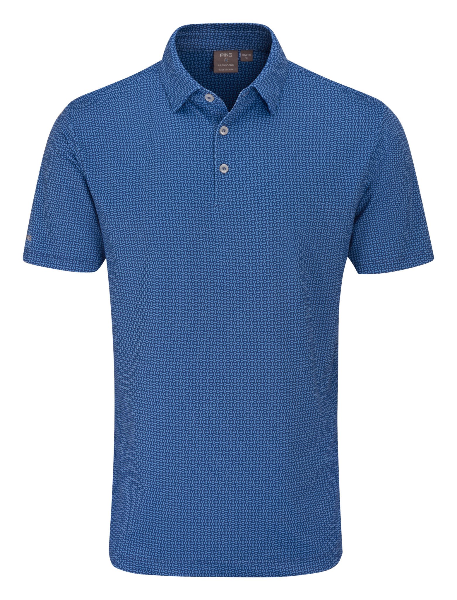 PING Gilmore men's polo, midnight/infinity blue