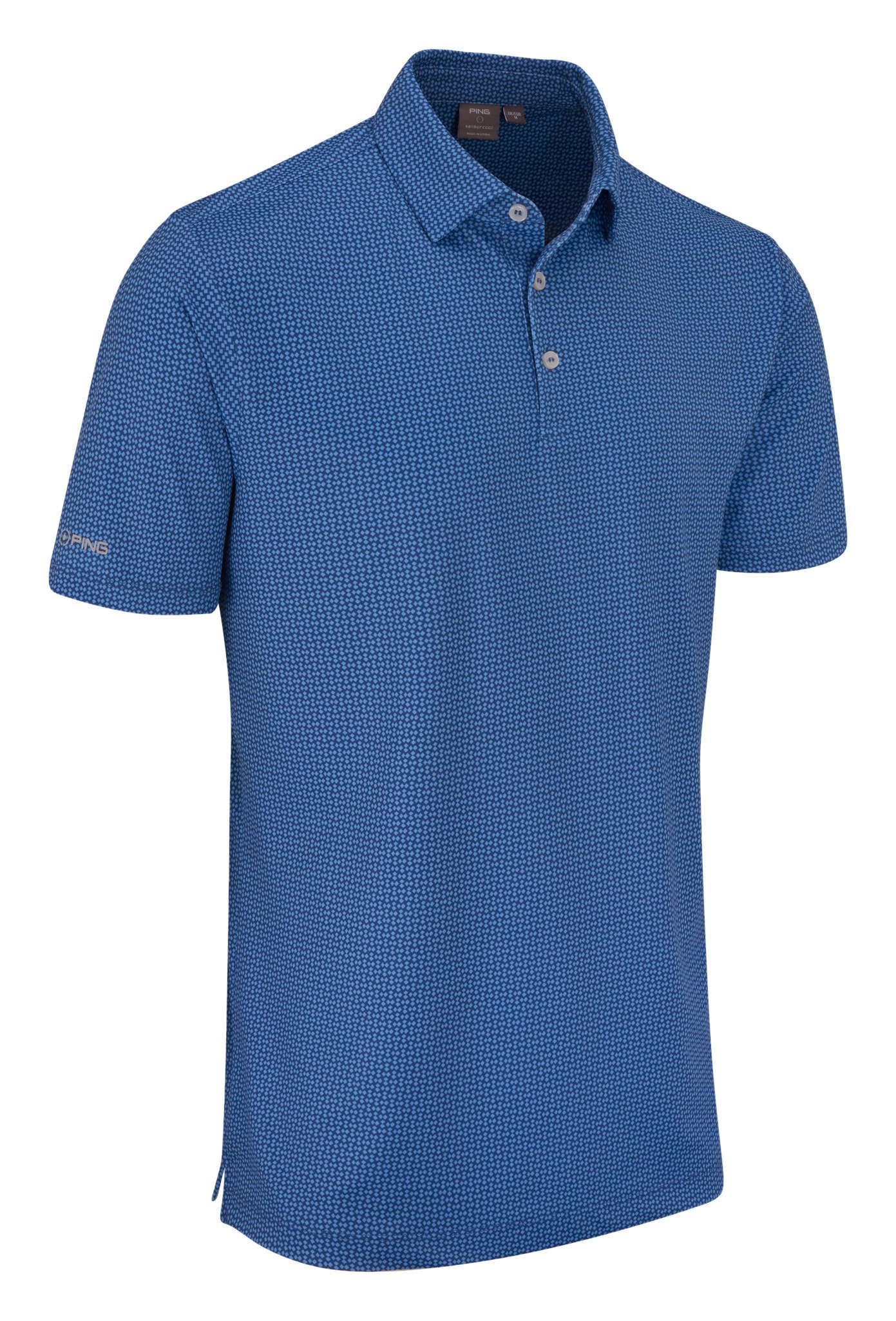 PING Gilmore men's polo, midnight/infinity blue