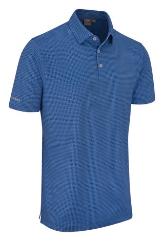 PING Gilmore men's polo, midnight/infinity blue