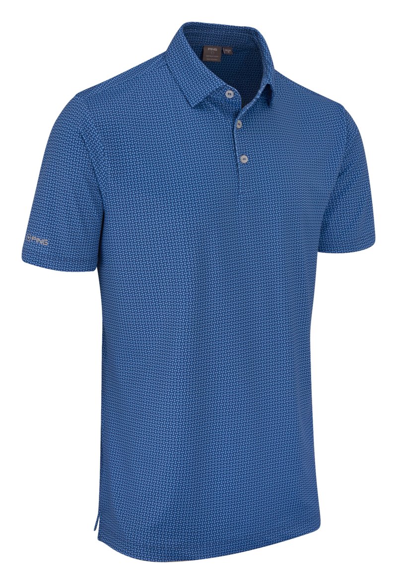 PING Gilmore men's polo, midnight/infinity blue