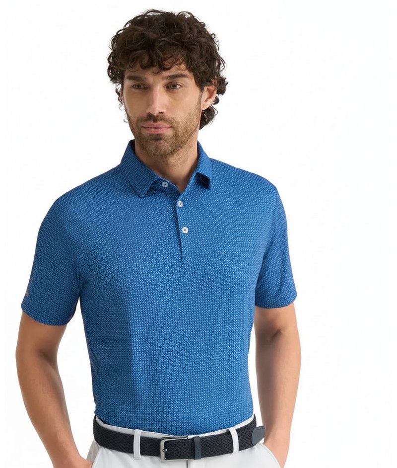 PING Gilmore men's polo, midnight/infinity blue