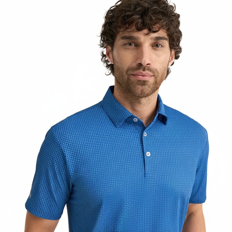 PING Gilmore men's polo, midnight/infinity blue