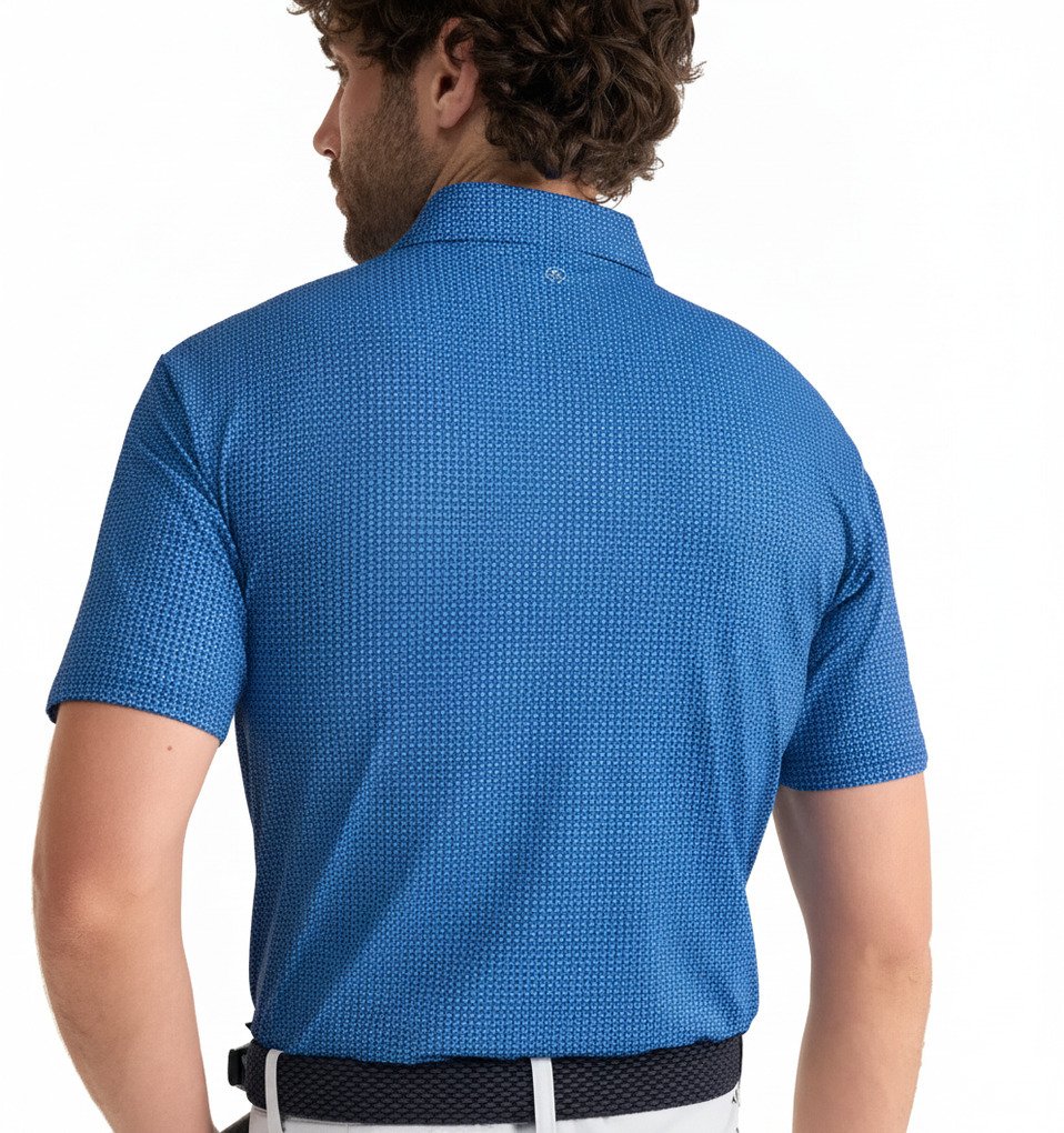 PING Gilmore men's polo, midnight/infinity blue
