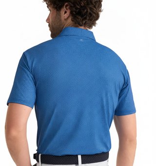 PING Gilmore men's polo, midnight/infinity blue