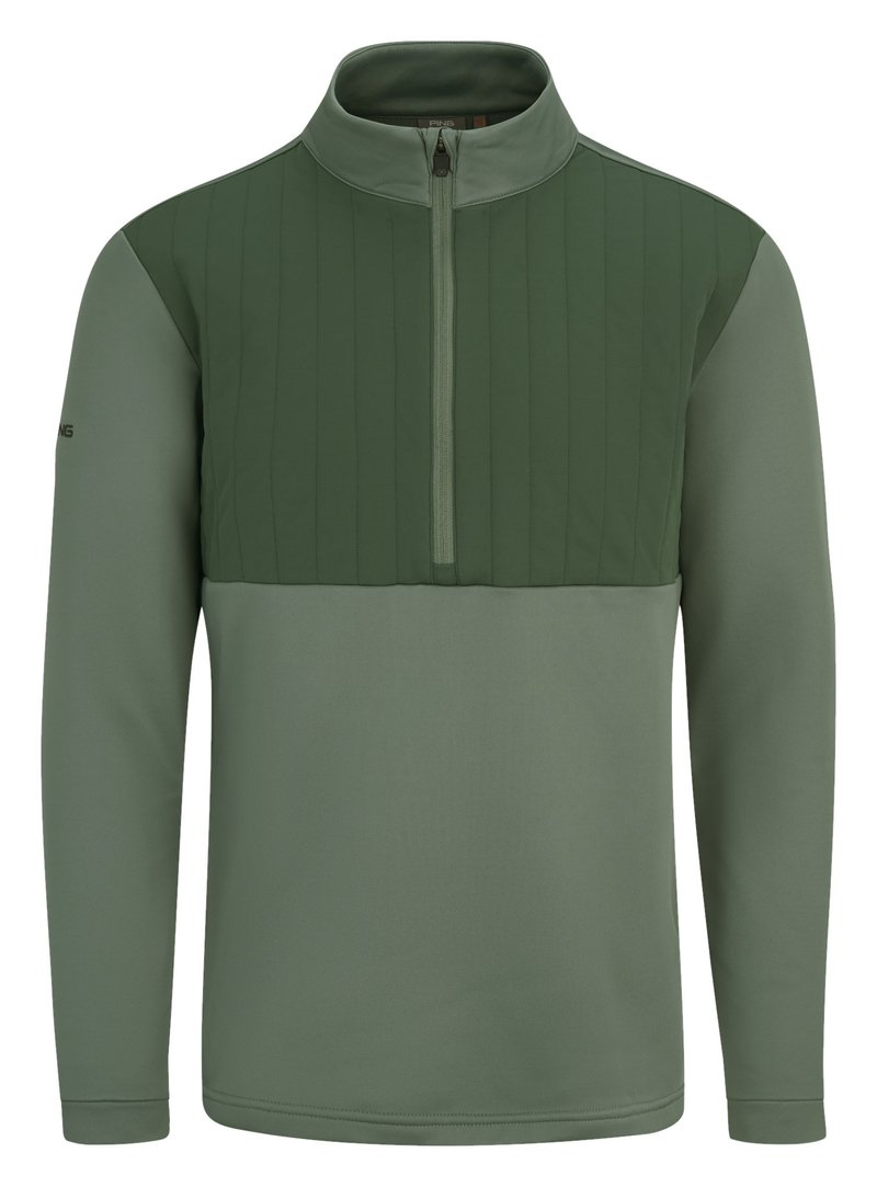 PING Ezra men's sweatshirt, laurel/gorse green