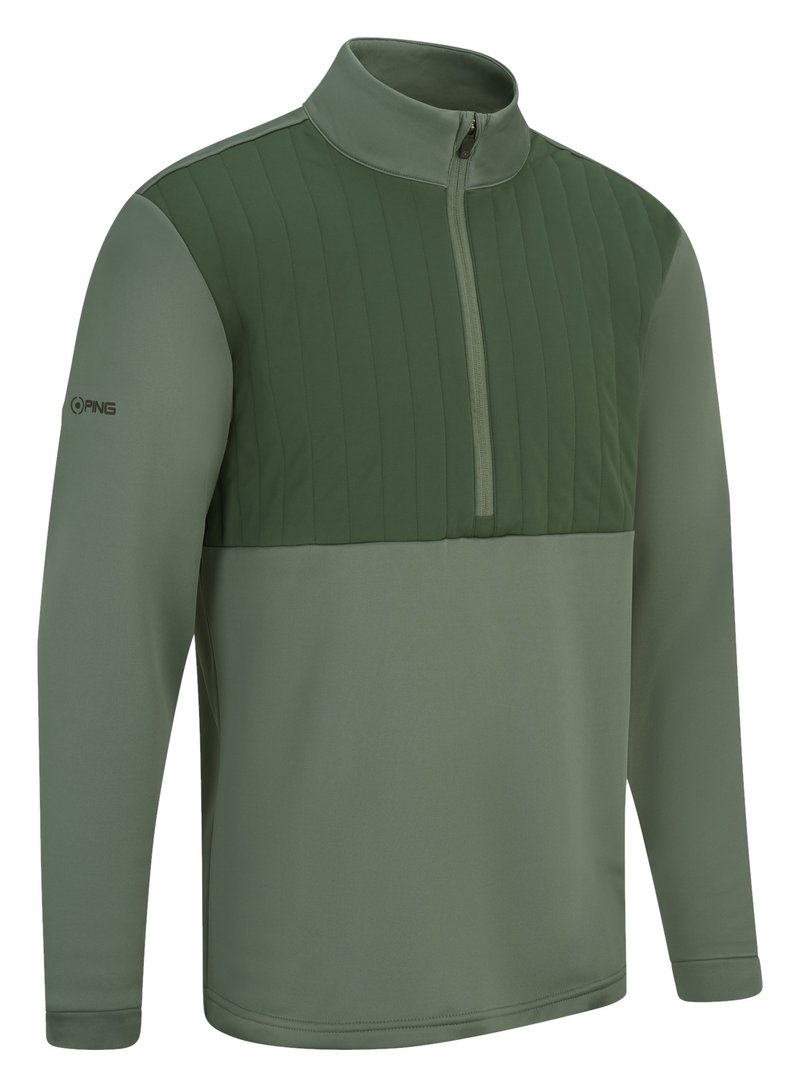 PING Ezra men's sweatshirt, laurel/gorse green
