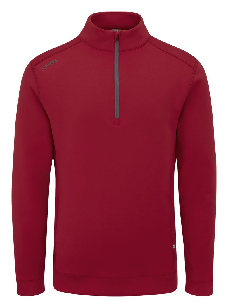 PING Ansel men's sweatshirt, rich red