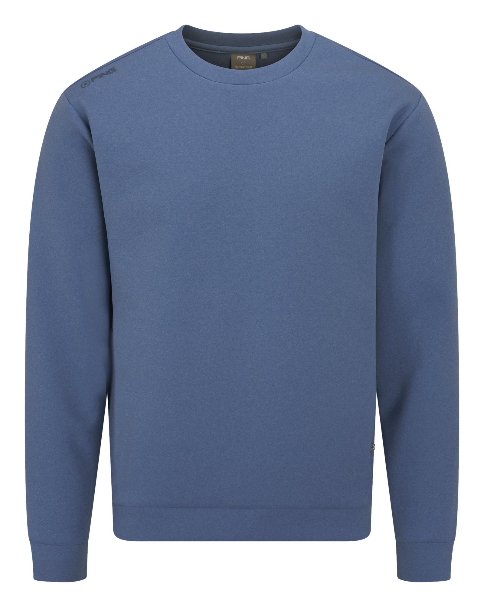 PING Freddie men's sweatshirt, harbour blue marl