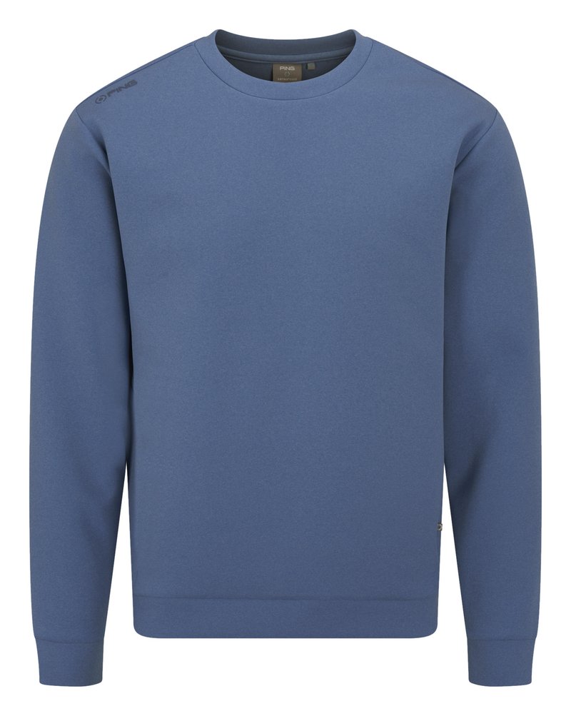 PING Freddie men's sweatshirt, harbour blue marl