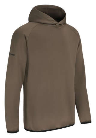 PING Saul mens hoodie, coffee